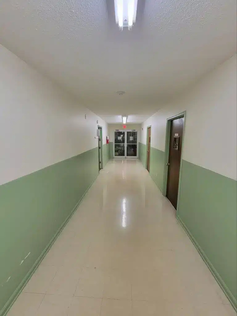 interior hallway two toned painted by Wade Paint Co