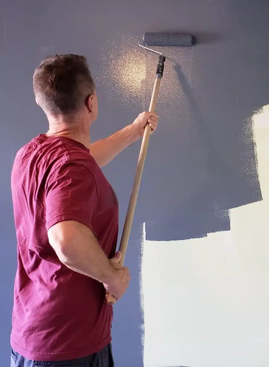primer painted on the wall by Wade Paint Co