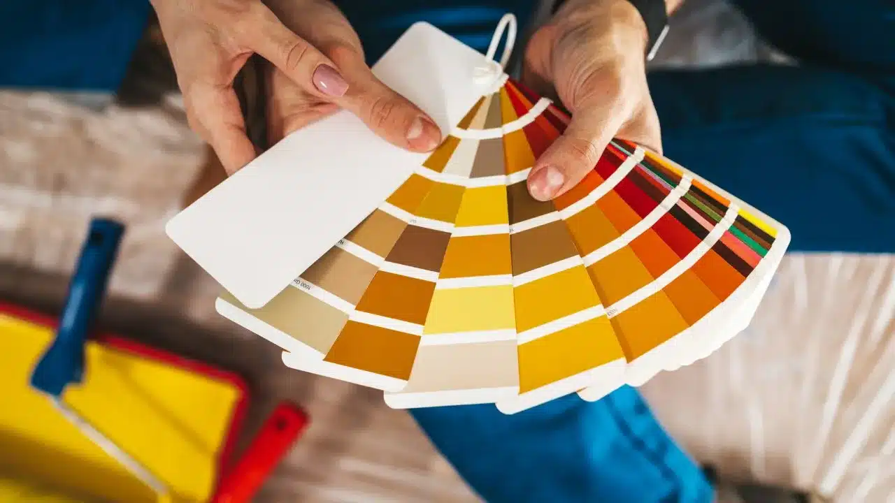 checking paint color for value and quality color for charleston home