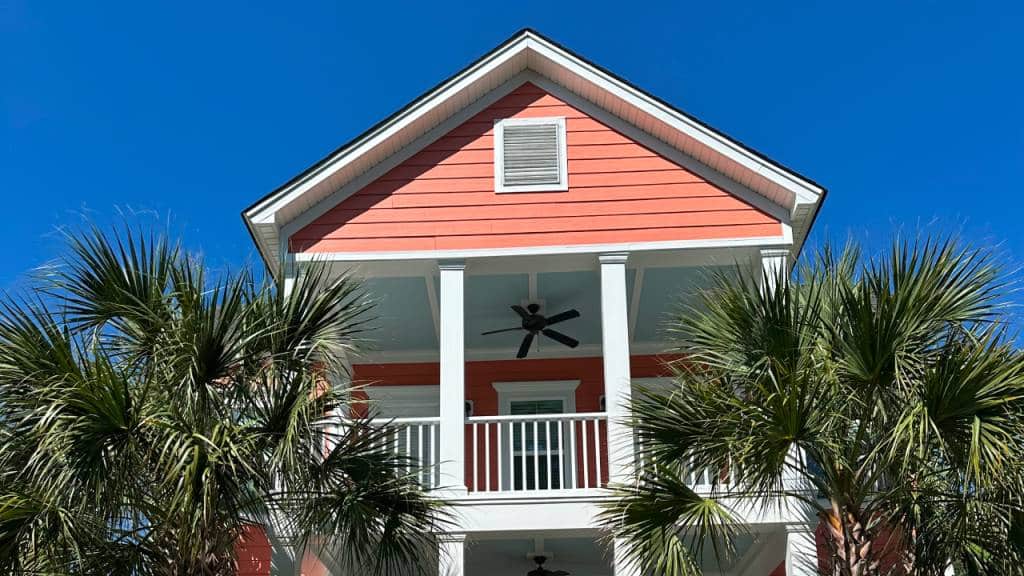 orange walls exterior paint job