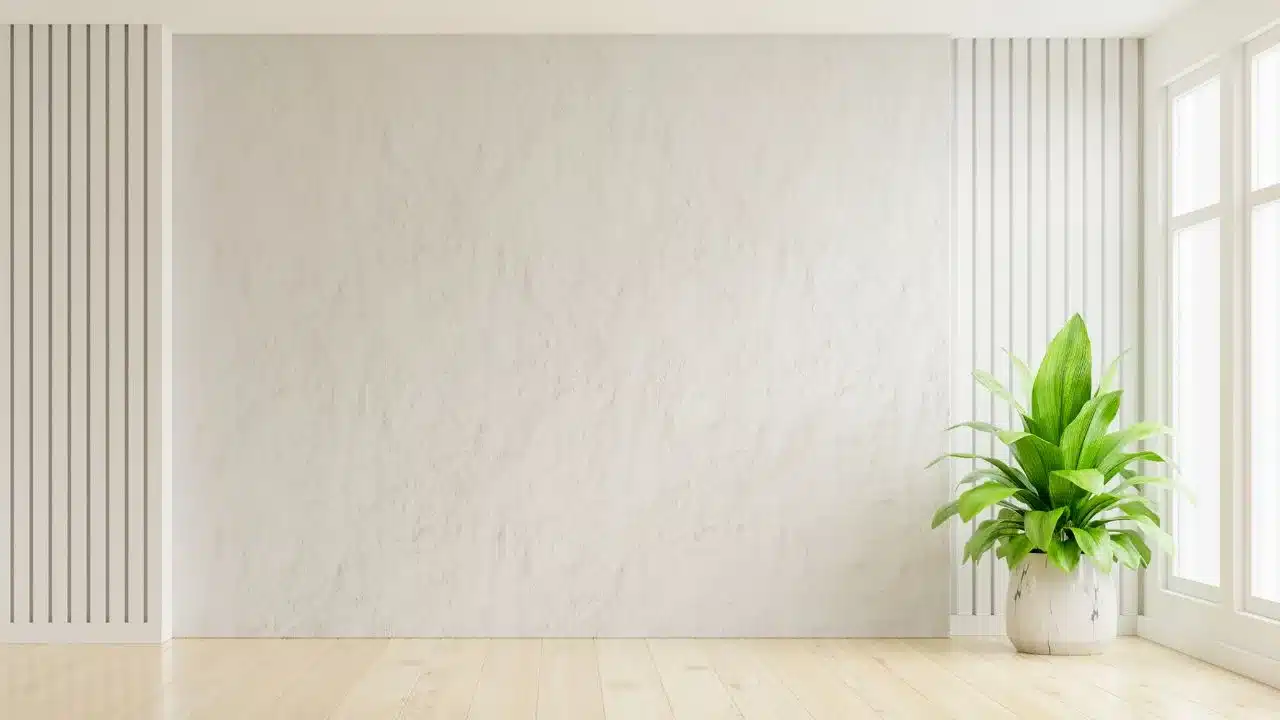 wall light paint for summer with plants