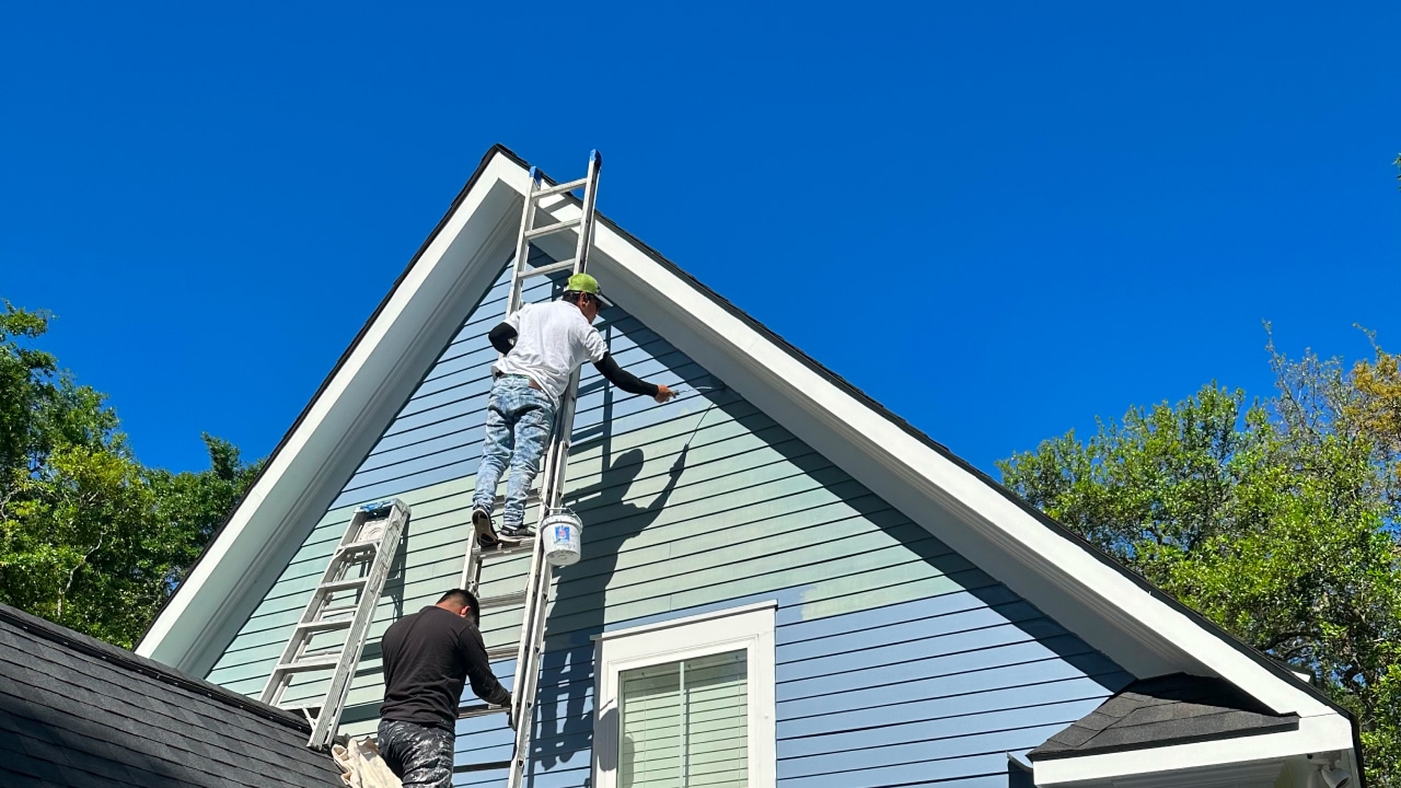 about wade paint co painting roof trim