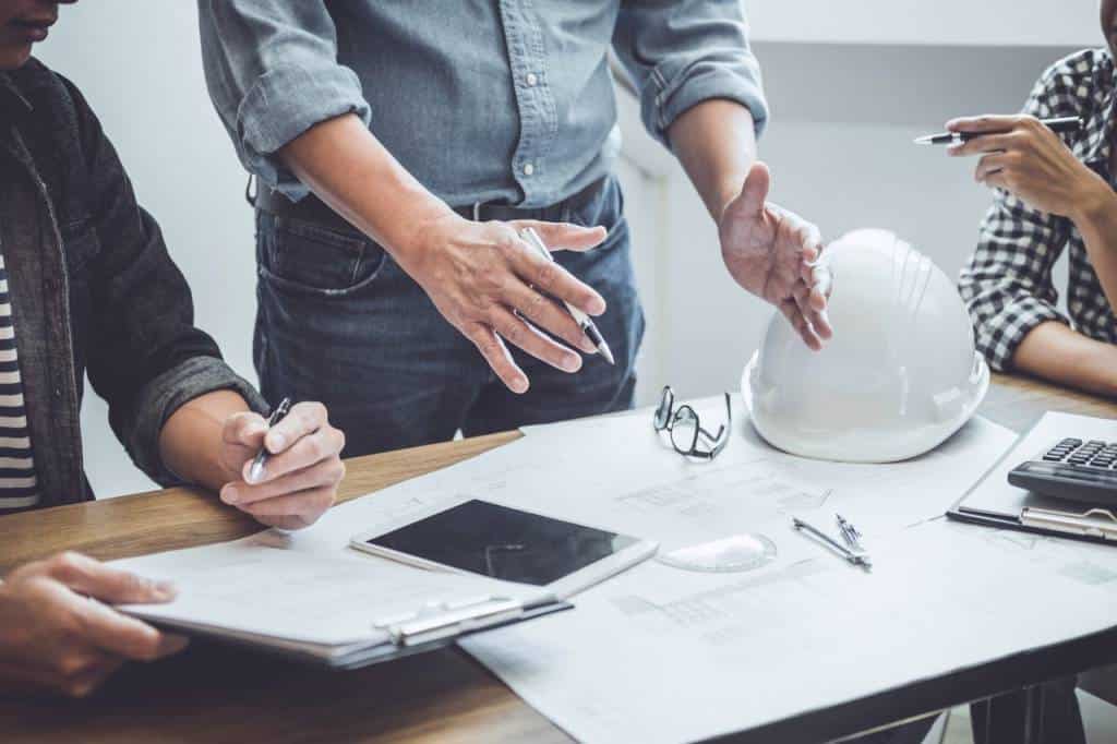 Architecture and Engineer Teamwork